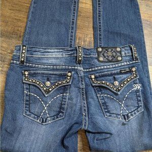 Miss me skinny jeans rhinestone bling crystal sparkle jeans